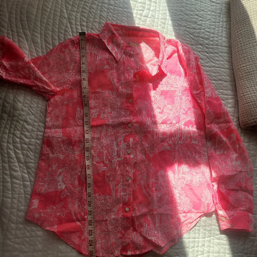 Lilly Pulitzer Vibrant Pink Button-Down Shirt - Picture 7 of 12